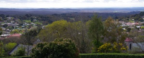 Daylesford Wombat Hill botanical gardens scenic view